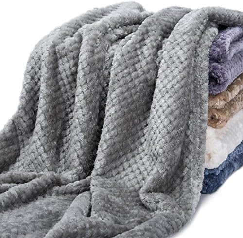Fuzzy Blanket or Fluffy Blanket for Baby, Soft Warm Cozy Coral Fleece Toddler, Infant or Newborn Receiving Blanket for Crib, Stroller, Travel, Decorative (28Wx40L, XS-Flint Gray) - Image 7