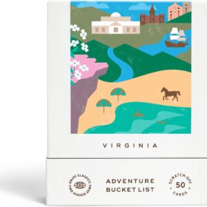 Reach International Outfitters Virginia Adventure Bucket List: 50 Scratch-Off Cards for Outdoor Activities, Tourist Attractions, and Road Trips - Perfect Travel Gift and Guide for Exploring