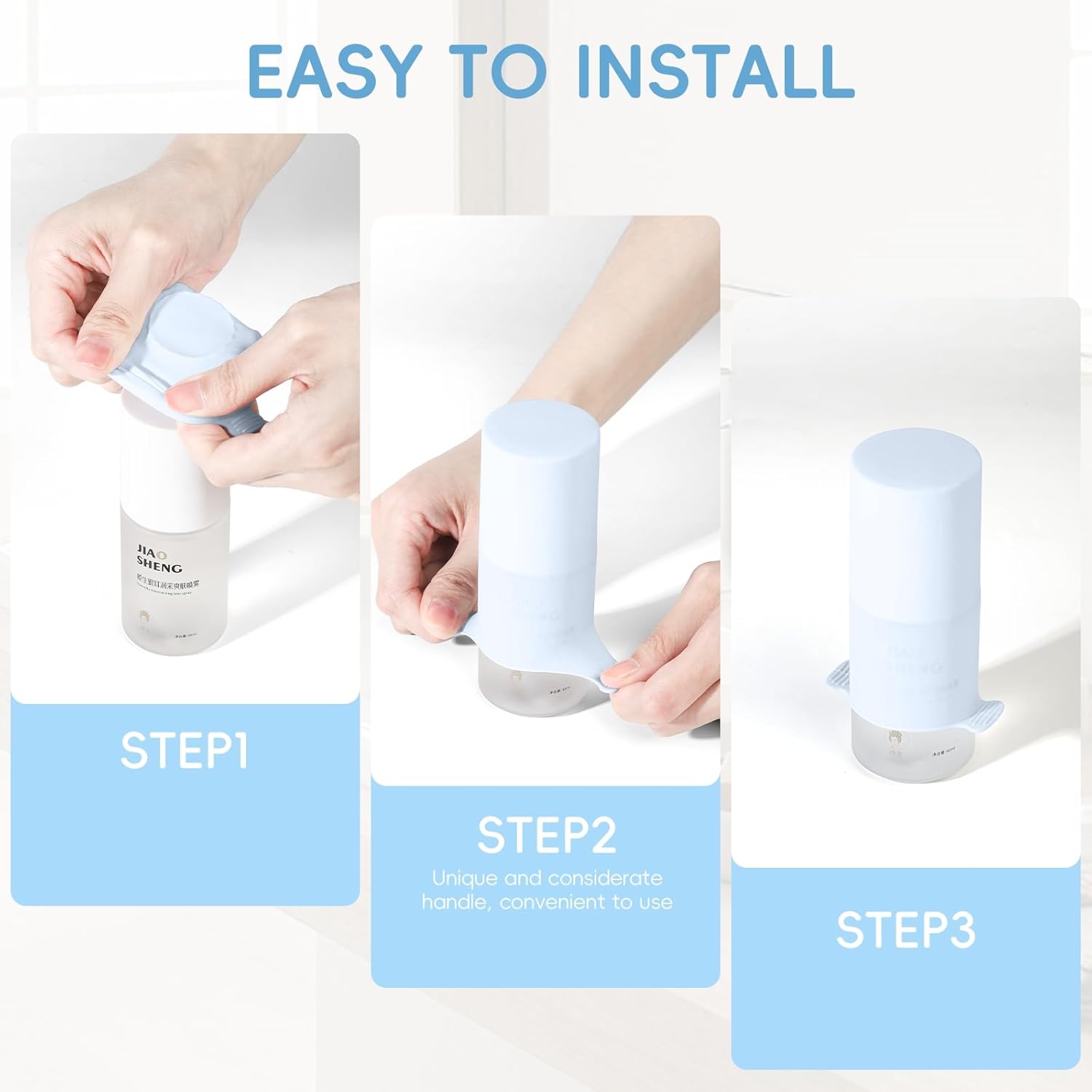 Bottle Covers for Travel, Leak Proof Elastic Sleeves, Travel Size Container Covers, Holiday Essentials for Women, Multiple Sizes Cover Suit for Various liquids Toiletries Bottles (8pcs) - Image 8