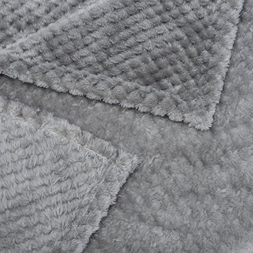 Fuzzy Blanket or Fluffy Blanket for Baby, Soft Warm Cozy Coral Fleece Toddler, Infant or Newborn Receiving Blanket for Crib, Stroller, Travel, Decorative (28Wx40L, XS-Flint Gray) - Image 3