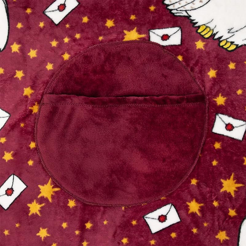 Paladone Harry Potter Hedwig 2-in-1 Cushion Blanket - Officially Licensed Harry Potter Travel Blanket, Foldable Soft Fluffy Throw, Compact Design for Living Room or Bedroom Decor - Image 3