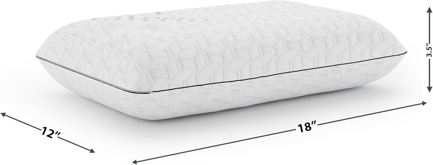 Vaverto Small Memory Foam Bed Pillow for Camping - Compressible Medium Firm, Breathable Cover, Machine Washable, Ideal Backpacking - Image 3