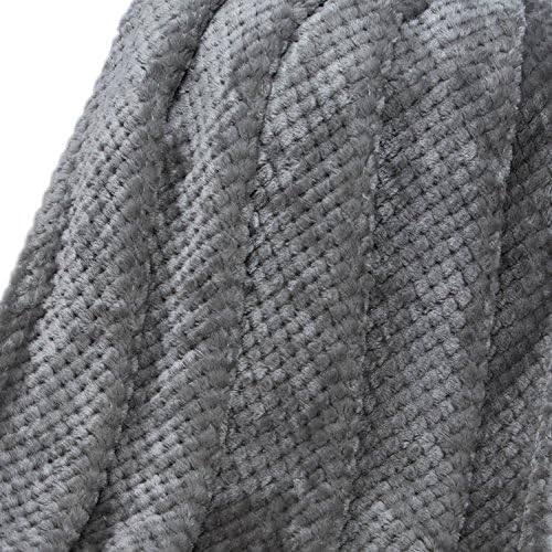Fuzzy Blanket or Fluffy Blanket for Baby, Soft Warm Cozy Coral Fleece Toddler, Infant or Newborn Receiving Blanket for Crib, Stroller, Travel, Decorative (28Wx40L, XS-Flint Gray) - Image 8