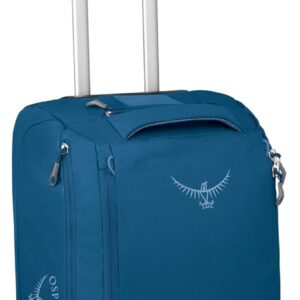Osprey Daylite 40L Wheeled Carry On Collapsible Travel Duffel Bag, Lightweight Rolling Suitcase, Night Shift Blue
