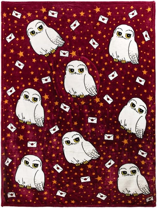 Paladone Harry Potter Hedwig 2-in-1 Cushion Blanket - Officially Licensed Harry Potter Travel Blanket, Foldable Soft Fluffy Throw, Compact Design for Living Room or Bedroom Decor - Image 4