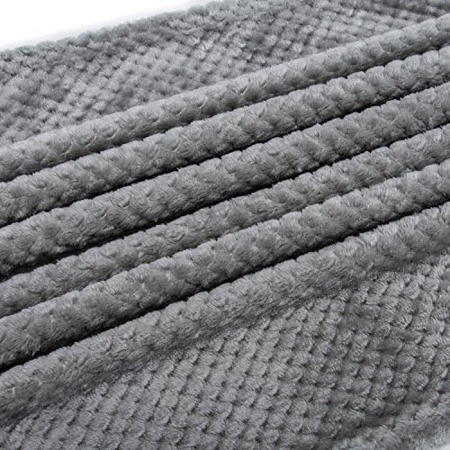Fuzzy Blanket or Fluffy Blanket for Baby, Soft Warm Cozy Coral Fleece Toddler, Infant or Newborn Receiving Blanket for Crib, Stroller, Travel, Decorative (28Wx40L, XS-Flint Gray) - Image 9