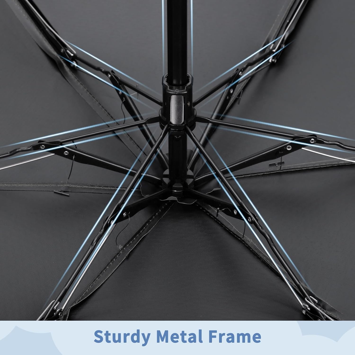 Yoobure Travel Umbrella Portable Compact Umbrellas, Pocket Mini for Purse, Umbrellas for UV Sun & Rain Small for Backpack, Umbrella with Case Folding for Kids Women - Image 7