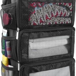 Suitcase Organizer, Travel Luggage Organizer Portable Hanging Travel Shelves Collapsible Hanging Packing Cubes for Carry on Suitcase