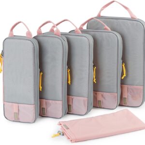 BAGSMART 6 Set /4 Set/2 Set Compression Packing Cubes for Travel, Lightweight Luggage Organizer Bags, Durable Space Saver Bags Travel Essentials