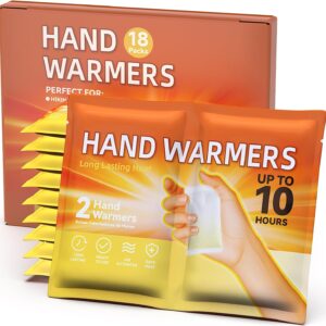 YOSHENNMO Hand Warmers Disposable - Up to 10 Hours of Heat, Super Long Lasting Air Activated Warmers, Quick & Easy Activation, Portable Odor, Free Warmth for Hands