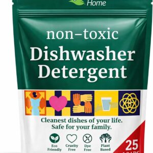 Truly Free Dishwasher Detergent Powder | Natural Dish Detergent, Dishwasher Soap | Plastic Free, Plant-Based, Clean, Heavy Duty Hard Water Stain & Grease Remover | Fragrance Free | 12.5 oz (Pack of 1)