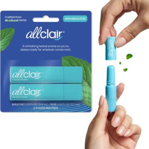 Nausea Relief Inhaler - Take Control of Motion Sickness, Morning Sickness, Medication, Stress - Fast, Natural, Drug-Free, Non-Drowsy & Portable Travel Essential - Pack of 2 Inhalers