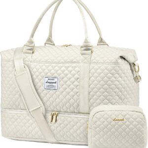 LOVEVOOK Travel Duffle Bag,Weekender Bags for Women with Shoe Compartment,Carry on Overnight Bag with Toiletry Bag,Gym Duffel Bag with Wet Pocket, Hospital Bags for Labor and Delivery