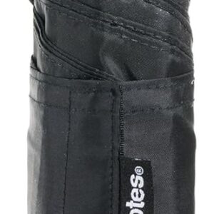 totes Automatic Open Close Water-Resistant Travel Folding Umbrella, (Black)