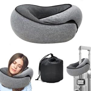 WEERSHUN Travel Pillows for Airplanes,2024 New Travel Pillow,Travel Neck Pillow Airplane Memory Foam Travel Pillow Neck Pillow for Traveling Suitable for Airplanes,Offices and Cars