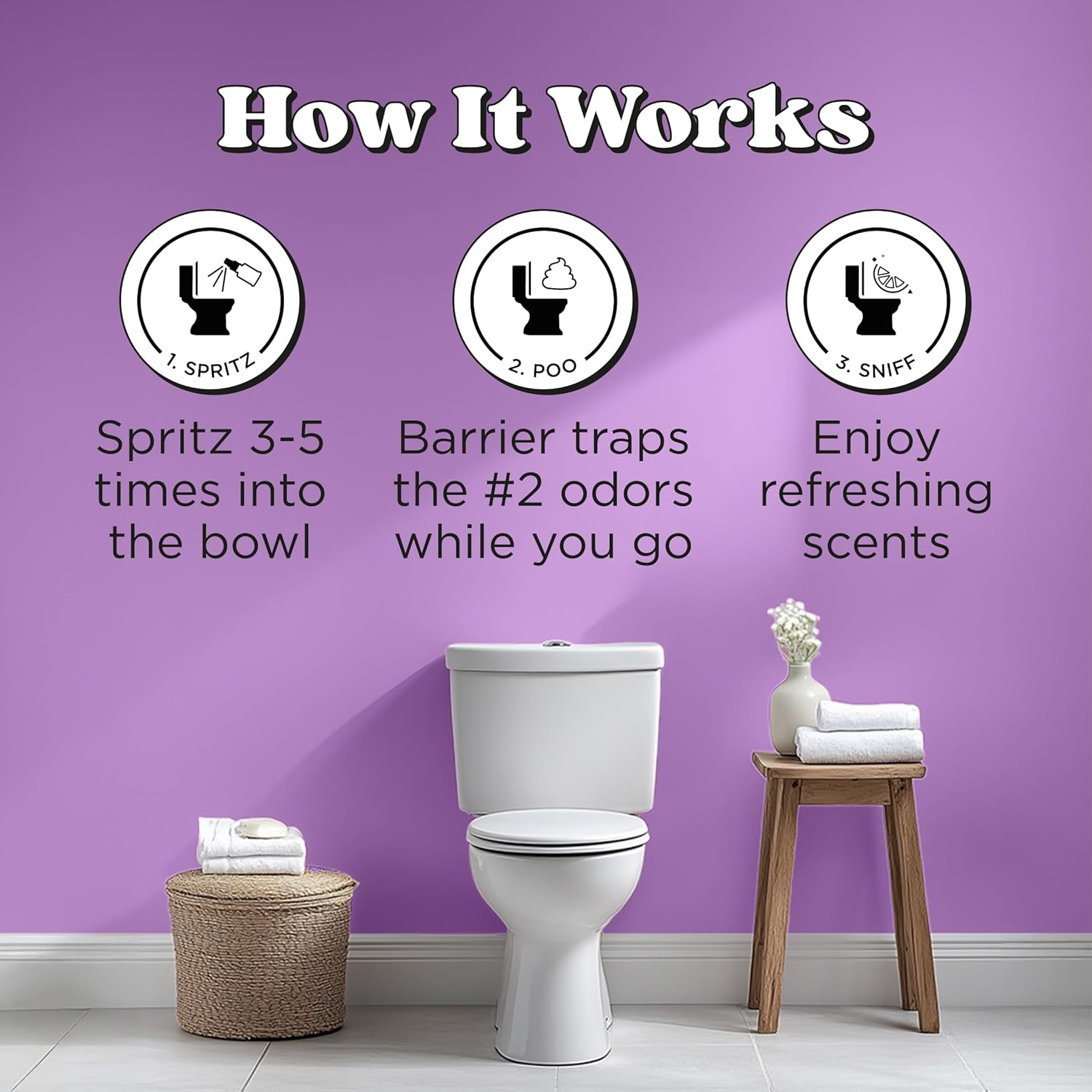 Poo-Pourri Before-You-Go Pocket Toilet Spray, Travel Essentials, Lavender Vanilla, 1 Fl Oz, Up to 50 Uses, On-The-Go Bathroom Odor Deodorizer with Essential Oils, TSA Approved Size - Image 4