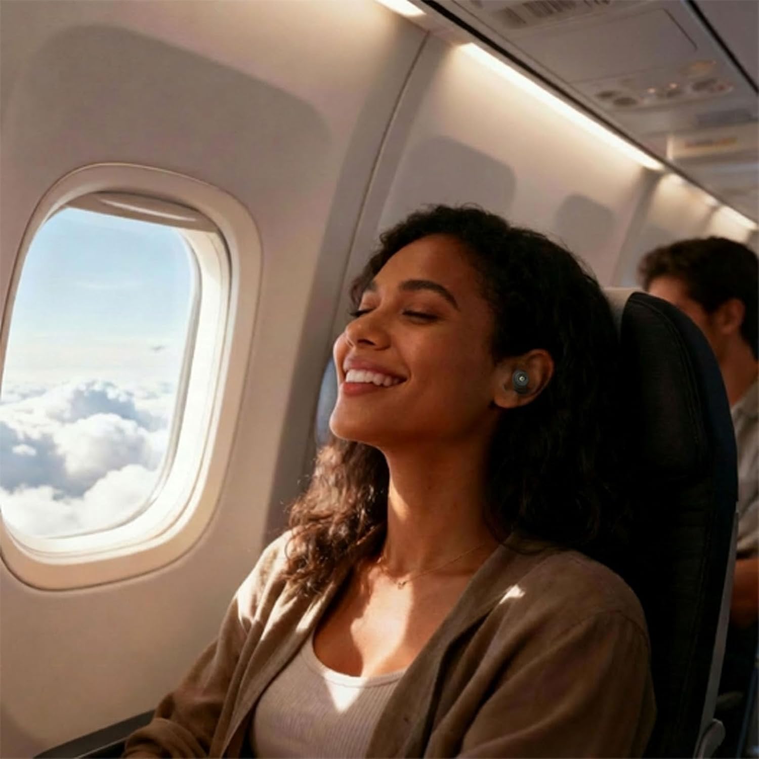 Noise Cancelling Earplugs for Sleep, Swimming, Travel, Concerts, Focus and Work, 50dB Noise Reduction Washable Silicone Ear Plugs with Filter Tech, 5 Pairs of Ear Tips & Carrying Case(Black) - Image 8