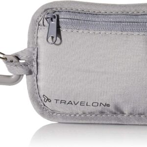 Travelon Travelon Rfid Blocking Clip Stash Pouch Travel Tote, Gray