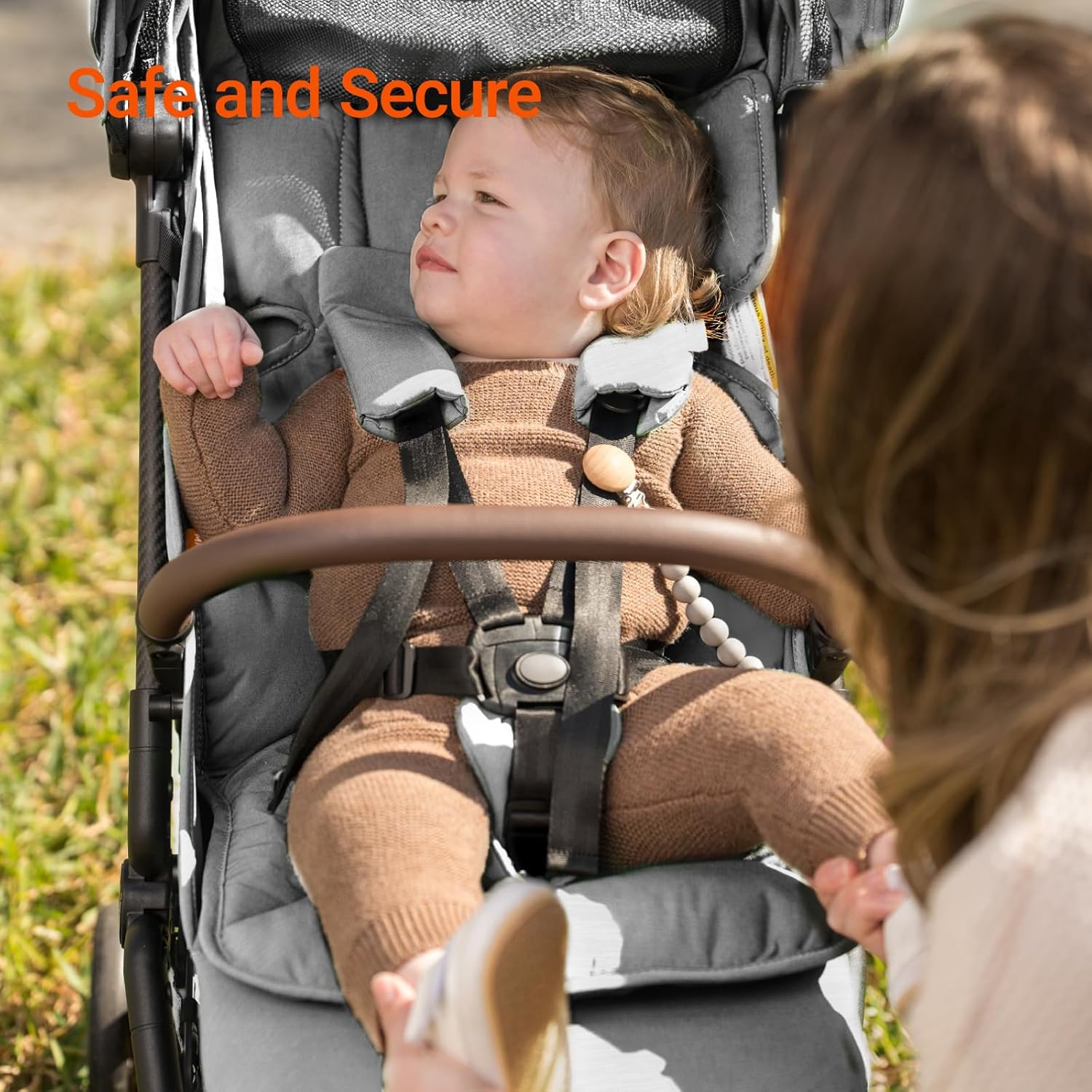 MAMAZING Lightweight Baby Travel Stroller with Carbon Fiber Frame, Compact & Airplane-Friendly, One-Handed Folding Design, 11.6 lbs, Perfect for Toddlers, Grey - Image 8