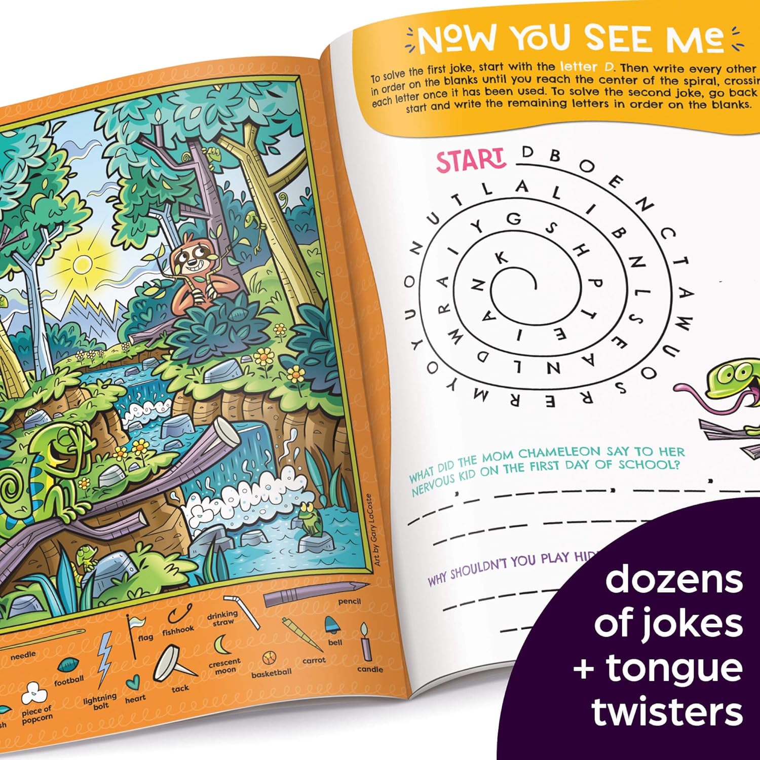 Silliest Hidden Pictures Puzzles Ever: Search-and-Find Book for Kids 6 and Up with Over 1,000 Hidden Objects, Road Trip Games, Silly Jokes and Wacky ... for Hours of Fun (Highlights Hidden Pictures) - Image 4