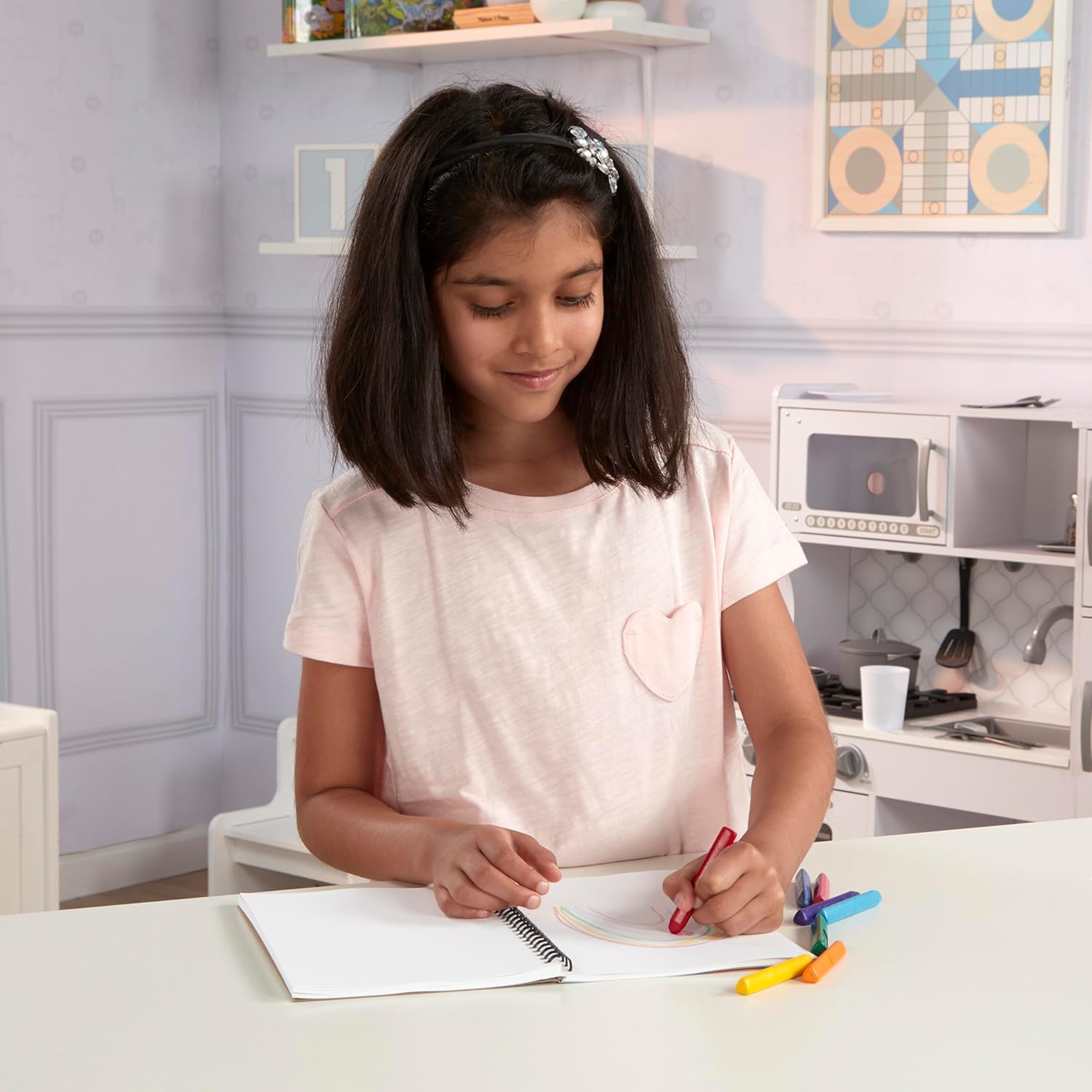 Melissa & Doug Mini-Sketch Pad, Spiral-Bound Drawing Paper, 4-Pack Bundle for Coloring, Writing or Painting (6 x 9 inches) 50 Sheets Each, Kids Drawing Pad & Art Supplies for Kids Ages 3+ - Image 2