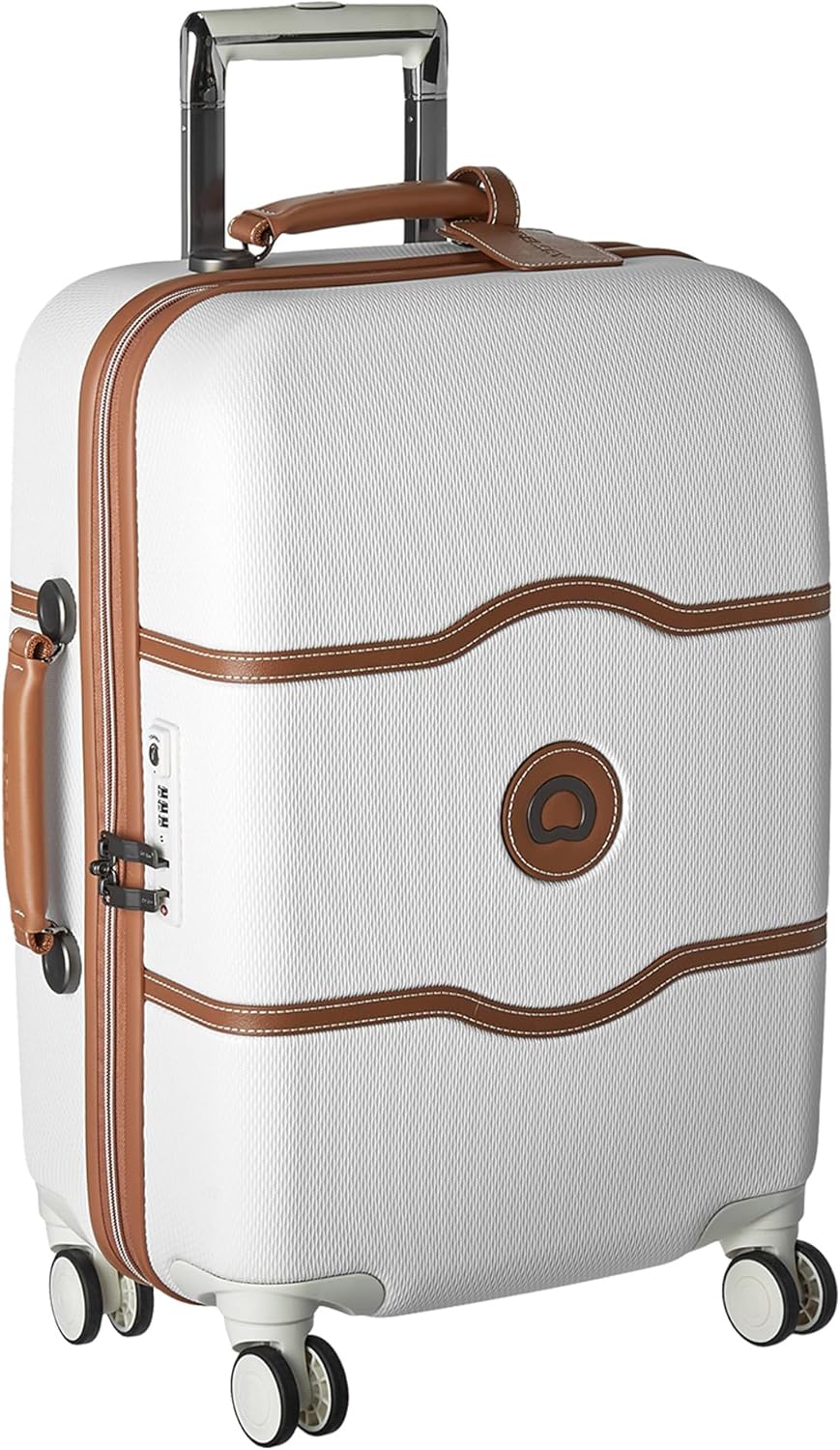 DELSEY PARIS Chatelet Hard+ Hardside Luggage with Spinner Wheels, Angora, Carry-on 21 Inch