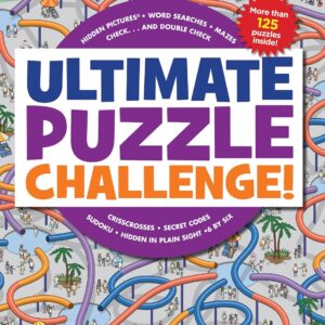 Ultimate Puzzle Challenge!: 125+ Brain Games for Kids, Mazes, Brain Teasers, Word Searches, Crossword Puzzles, Sudoku, Logic Puzzles and More, Kids Activity Book (Highlights Jumbo Books & Pads)