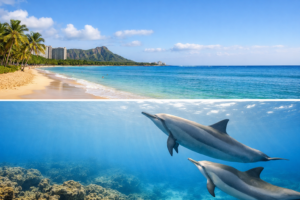 Whale watching season in Hawaii and marine wildlife